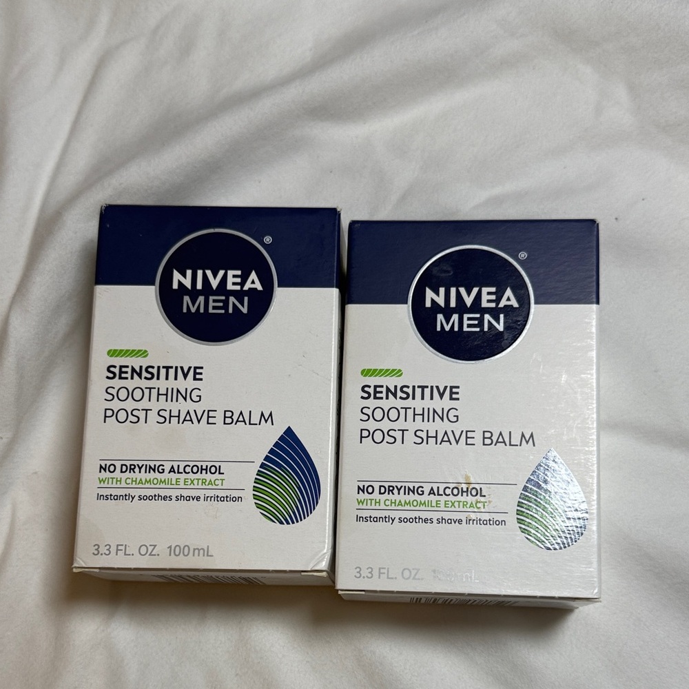 NIVEA Men Sensitive Soothing Post Shave Balm - White & Blue